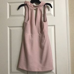 Express light pink dress